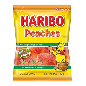 image:imageHARIBO Gummi Candy FizzyCola Gummy Candy Soda Bottles 5 Ounce Share Size Bags Pack of 12 Delicious Soft amp Chewy Sweet Snacks Sour amp Tangy Cola FlavorPeach