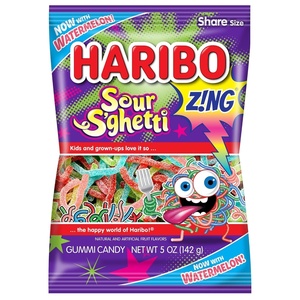 image:imageHARIBO Gummi Candy FizzyCola Gummy Candy Soda Bottles 5 Ounce Share Size Bags Pack of 12 Delicious Soft amp Chewy Sweet Snacks Sour amp Tangy Cola FlavorSour