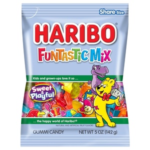image:imageHARIBO Gummi Candy FizzyCola Gummy Candy Soda Bottles 5 Ounce Share Size Bags Pack of 12 Delicious Soft amp Chewy Sweet Snacks Sour amp Tangy Cola FlavorFuntastic Mix