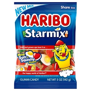 image:imageHARIBO Gummi Candy FizzyCola Gummy Candy Soda Bottles 5 Ounce Share Size Bags Pack of 12 Delicious Soft amp Chewy Sweet Snacks Sour amp Tangy Cola FlavorStarmix