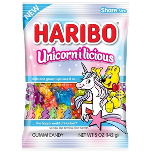 image:imageHARIBO Gummi Candy FizzyCola Gummy Candy Soda Bottles 5 Ounce Share Size Bags Pack of 12 Delicious Soft amp Chewy Sweet Snacks Sour amp Tangy Cola FlavorUnicornilicious