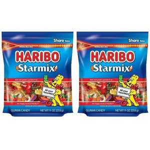image:imageHARIBO Gummi Candy Sweet amp Sour Goldbears Gummy Bears with A Twist 256 Ounce Resealable Party Size Bag Delicious Soft and Chewy Snacks Assorted Fruity FlavorsStarmix