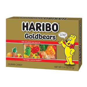 image:imageHARIBO Gummi Candy Sweet amp Sour Goldbears Gummy Bears with A Twist 45 Ounce Pack of 12 Delicious Soft and Chewy Snacks Assorted Fruity FlavorsGoldbears Theater Box