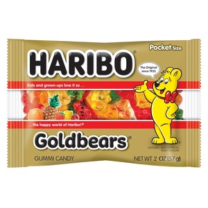 image:imageHARIBO Gummi Candy Sweet amp Sour Goldbears Gummy Bears with A Twist 45 Ounce Pack of 12 Delicious Soft and Chewy Snacks Assorted Fruity FlavorsGoldbears