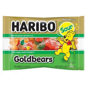 image:imageHARIBO Gummi Candy Sweet amp Sour Goldbears Gummy Bears with A Twist 45 Ounce Pack of 12 Delicious Soft and Chewy Snacks Assorted Fruity FlavorsSour